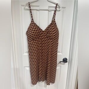 Jolie & Joy by Full Circle Trends Juniors 3X Sundress Geometric Brown Multi NWT